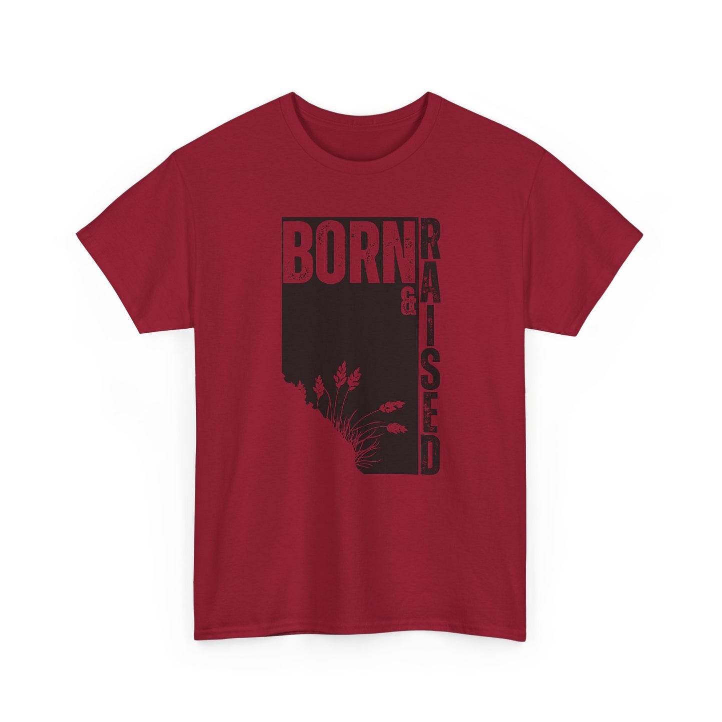 Born & Raised in Alberta Unisex Cotton Tee - Perfect for Proud Locals