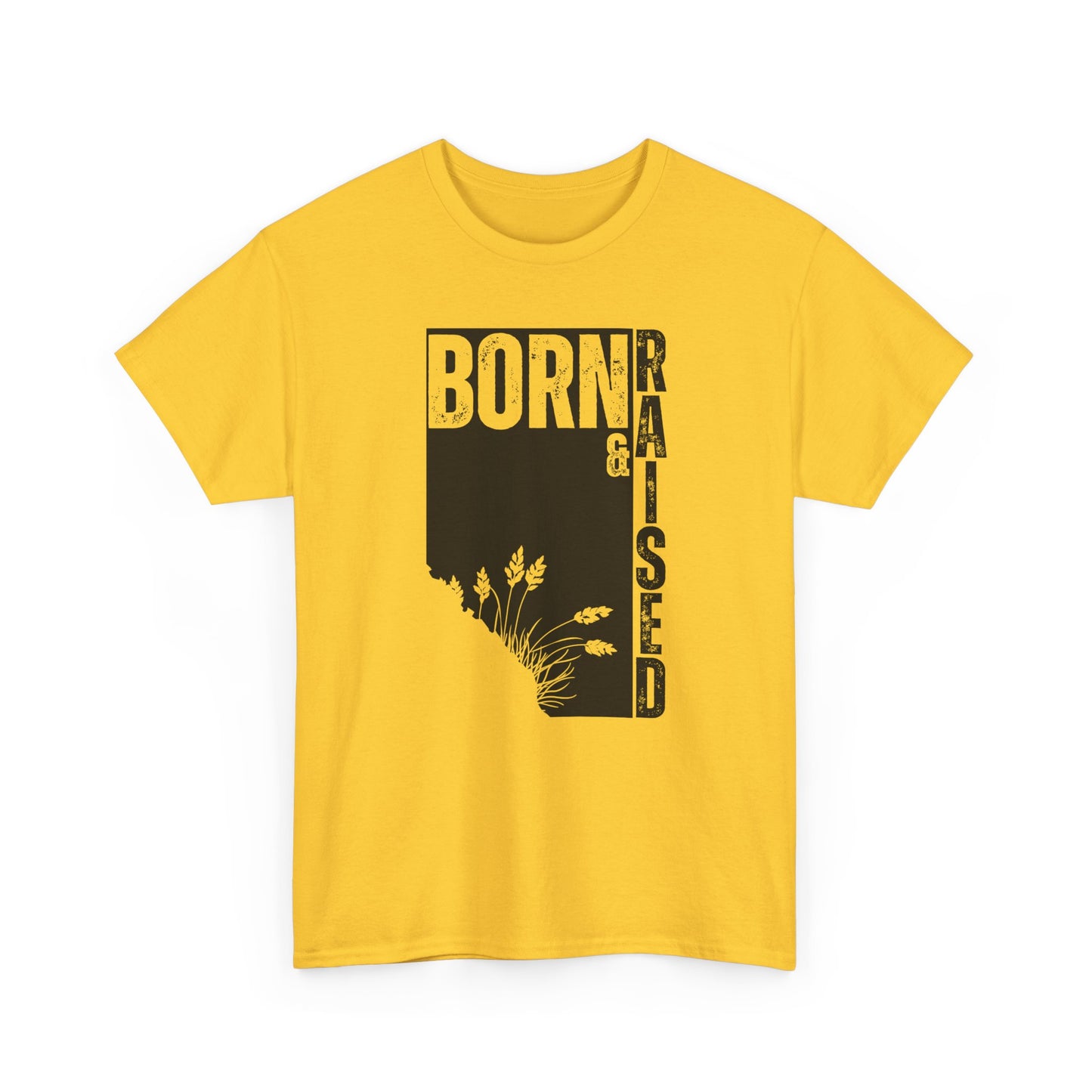 Born & Raised in Alberta Unisex Cotton Tee - Perfect for Proud Locals