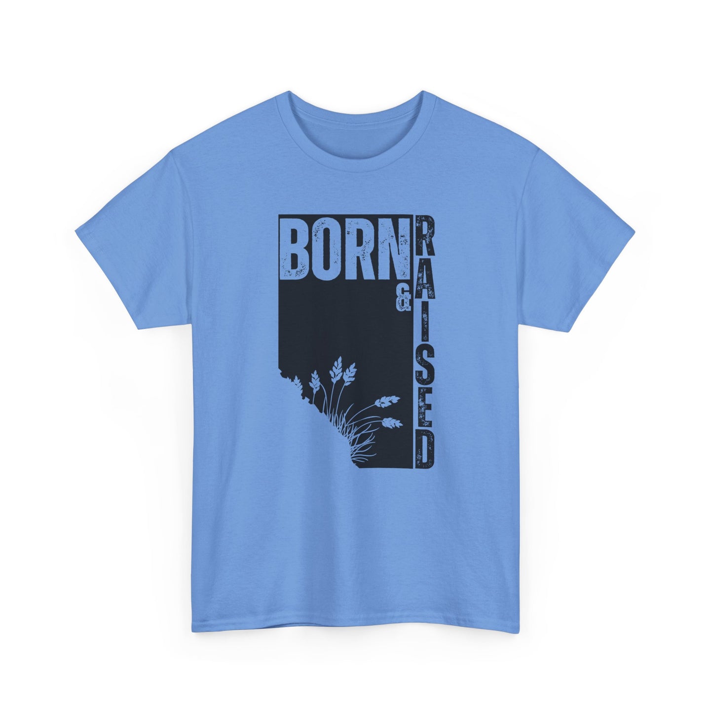 Born & Raised in Alberta Unisex Cotton Tee - Perfect for Proud Locals