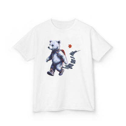 Canadian Tyke on a Hike - Bear Cub- Kids tee