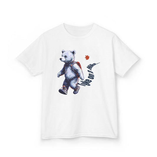 Canadian Tyke on a Hike - Bear Cub- Kids tee