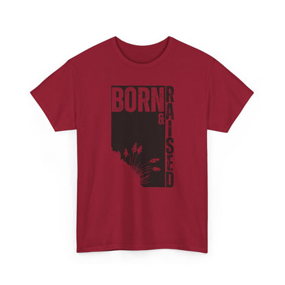 Born & Raised in Alberta Unisex Cotton Tee - Perfect for Proud Locals