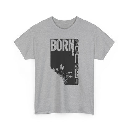 Born & Raised in Alberta Unisex Cotton Tee - Perfect for Proud Locals