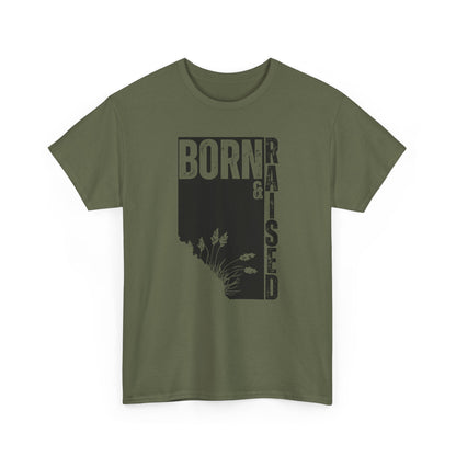 Born & Raised in Alberta Unisex Cotton Tee - Perfect for Proud Locals